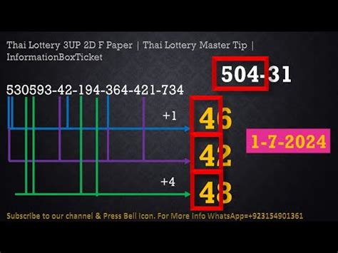 how to calculate thai lottery number|Master Thai Lotto: Top 3UP & 2D Numbers .